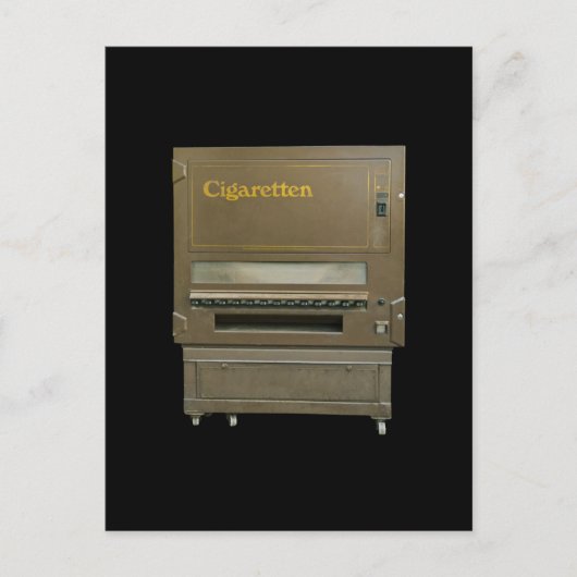 Retro sigaret Automat Briefkaart (Voorkant)
