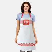 Retro Sign Family Diner Schort (Gedragen)