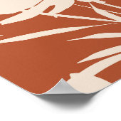 Retro silhouette-weidebloemen naadloos patroon i poster (Hoek)