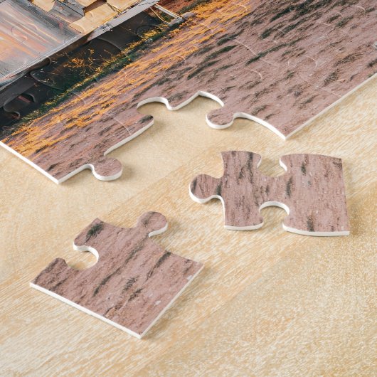 RETRO SILVER CAMPER TRAILER JIGSAW PUZZLE (Côté)