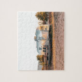 RETRO SILVER CAMPER TRAILER JIGSAW PUZZLE (Vertical)