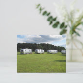 RETRO SILVER CAMPGROUND BRIEFKAARTEN (Staand voorkant)