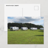 RETRO SILVER CAMPGROUND BRIEFKAARTEN (Voorkant / Achterkant)