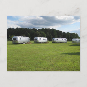 RETRO SILVER CAMPGROUND BRIEFKAARTEN