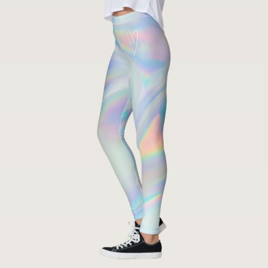 Retro Silver Holographic | Leggings vrouwen (Links)