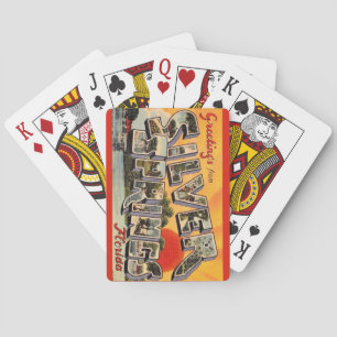 Retro Silver Springs Attractie Speelkaarten