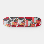 retro simpele skateboardkat skateboard (Horizontaal)