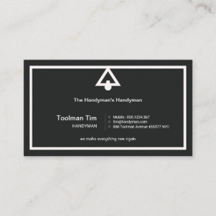 Retro Simple Lamp Shade Border Handyman Visitekaartje