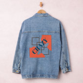 Retro Sinaasappel Crazy Denim Jacket (Hangar)