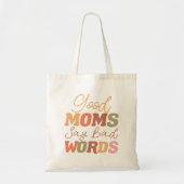 Retro Sinaasappel Goede Moeders Zeggen Slechte Woo Tote Bag (Voorkant)