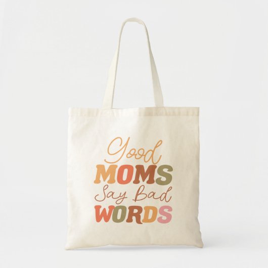 Retro Sinaasappel Goede Moeders Zeggen Slechte Woo Tote Bag (Voorkant)