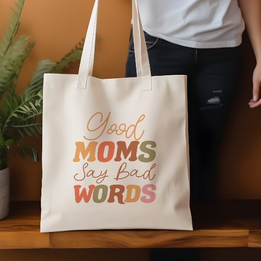 Retro Sinaasappel Goede Moeders Zeggen Slechte Woo Tote Bag