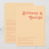 Retro Sinaasappel in één rondlopende rand