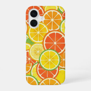 Retro Sinaasappelschijf iPhone 16 Hoesje
