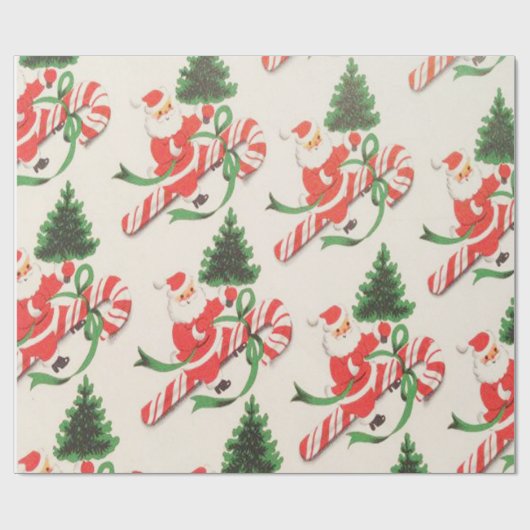 Retro,  Sinterklaas Cadeaupapier (Vlak)