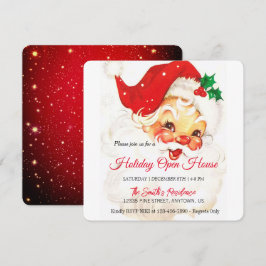 Retro Sinterklaas Feest, Open Huis Feestdagenkaart