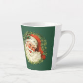 Retro Sinterklaas krans Latte Mok (Rechts)