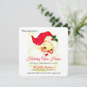 Retro Sinterklaasviering, Open Huis Feestdagenkaart (Staand voorkant)