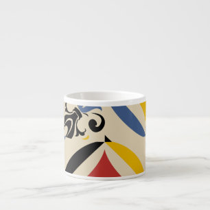 Retro Sixties Azulejos geometrisch patroon Espresso Kop