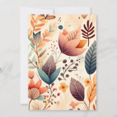 Retro  Sixties Terracotta Wedding Save The Date (Achterkant)