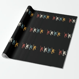 Retro  skateboard cadeaupapier
