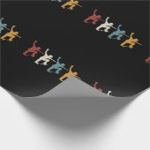 Retro  skateboard cadeaupapier (Hoek)