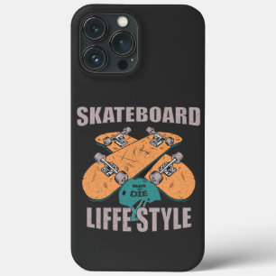 Retro Skateboard Levensstijl iPhone 13 Pro Max Hoesje