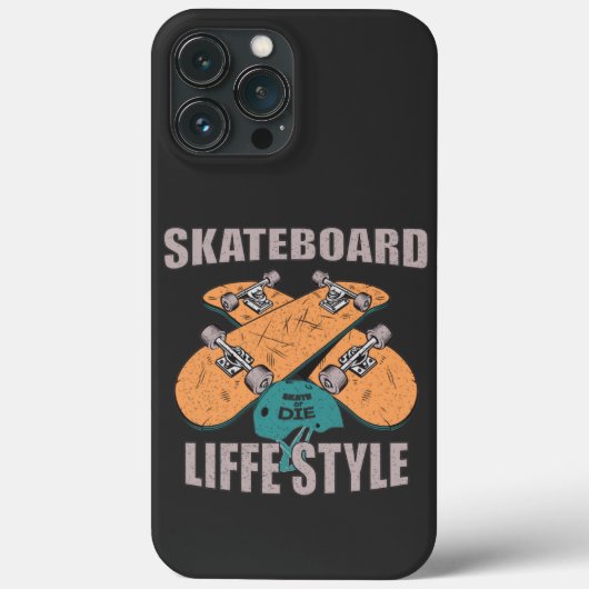 Retro Skateboard Levensstijl Case-Mate iPhone Case (Achterkant)