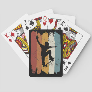 Retro skateboard pokerkaarten