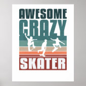 Retro skateboard poster (Voorkant)