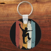 Retro  skateboard sleutelhanger (Voorkant)