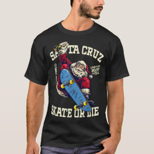 Retro Skateboard Street Draag Santa Cruz Ji T-shirt