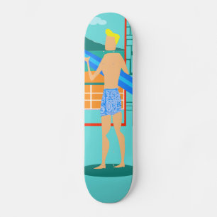 Retro Skateboard van de Kerel Surfer