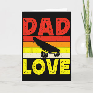 Retro Skateboarden Silhouet Skateboarder Skate Kaart