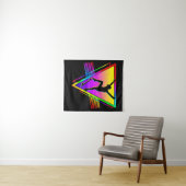 Retro Skateboarden Silhouet Skater Wandkleed (In Situ (horizontaal))