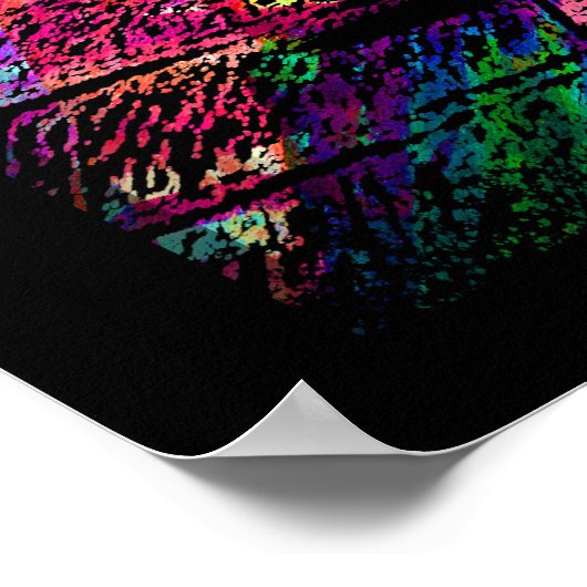 Retro Skater - Skateboarder -  Skateboard P Poster (Hoek)