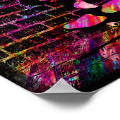 Retro Skater - Skateboarder - skateboard Poster (Hoek)