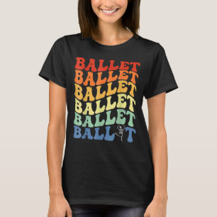 Retro Skeleton Ballerinas Ballet Dance Halloween G T-shirt