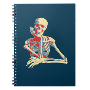Retro Skeleton Notitieboek