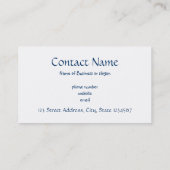 Retro Skeleton Visitekaartje (Achterkant)