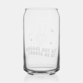 Retro Skeleton Vredesteken Halloween Sipper Blikvorm Glas (Achterkant)