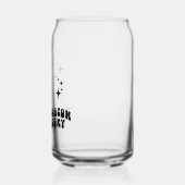 Retro Skeleton Vredesteken Halloween Sipper Blikvorm Glas (Links)