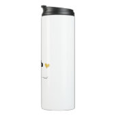 Retro Sketch Monogram Letter A, Thermal Tumbler Thermosbeker (Geroteerd rechts)