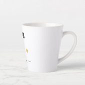 Retro Sketch Monogram Letter F, Latte Mok (Rechts)