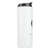 Retro Sketch Monogram Letter Q, Thermal Tumbler Thermosbeker (Gedraaid links)