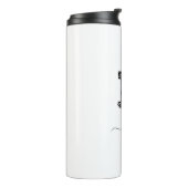 Retro Sketch Monogram Letter R, Thermal Tumbler Thermosbeker (Gedraaid links)