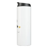 Retro Sketch Monogram Letter R, Thermal Tumbler Thermosbeker (Geroteerd rechts)