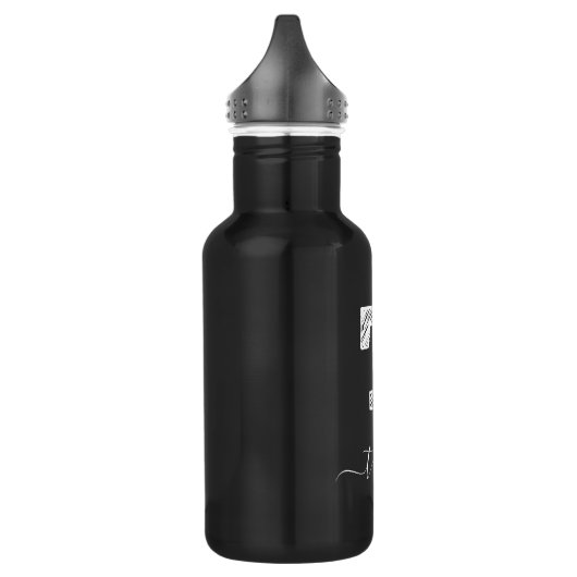 Retro Sketch Monogram Letter T, Waterflesje Waterfles (Links)