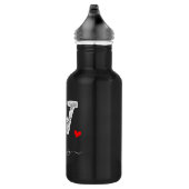 Retro Sketch Monogram Letter W, Waterfles (Rechts)