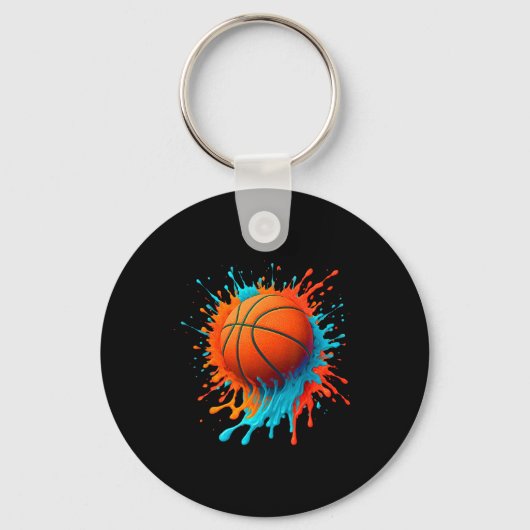 Retro Sketll Players Lovers Sports Team Boys Kids Sleutelhanger (Voorkant)